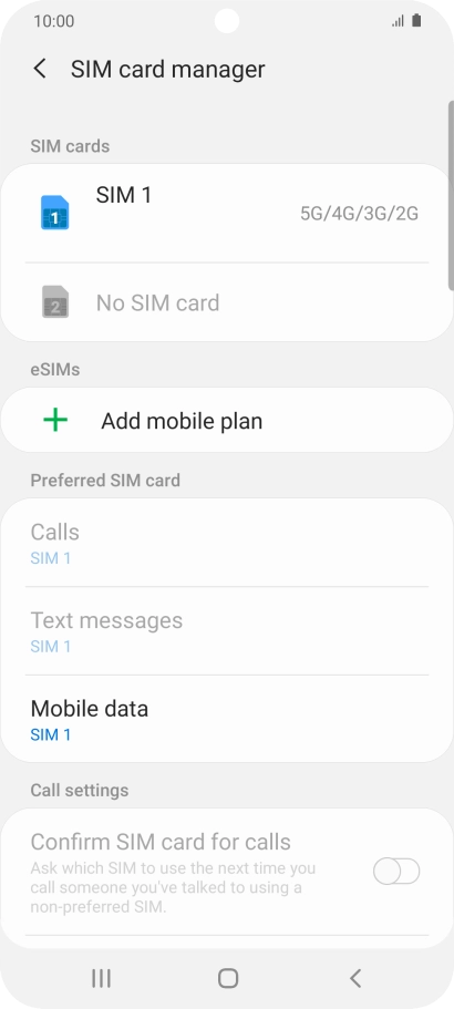 Press Add mobile plan.