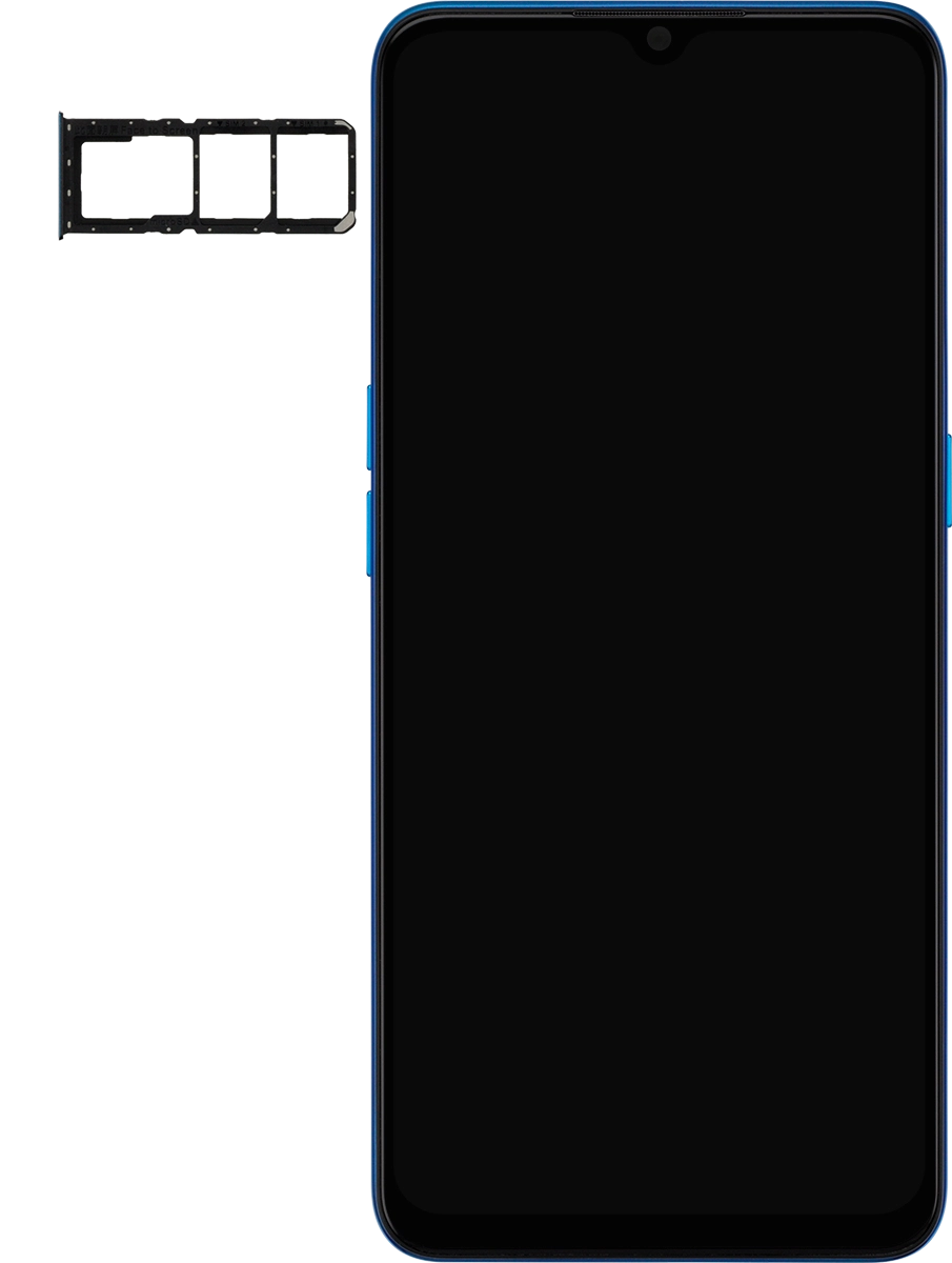 Turn your SIM so the angled corner of the SIM matches the angled corner of the SIM holder and place your SIM in the SIM holder.