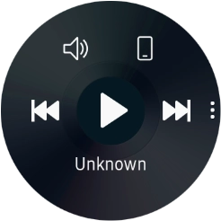 Press the storage device icon to select audio file playback from your smartwatch or your phone. Press the storage device icon to select audio file playback from your smartwatch or your phone.