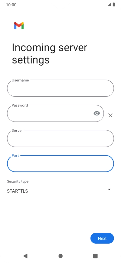Press the drop down list below 
