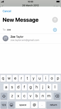 Press the required contact.