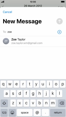Press the required contact.
