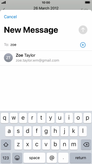 Press the required contact.