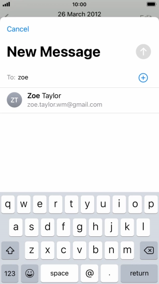 Press the required contact.