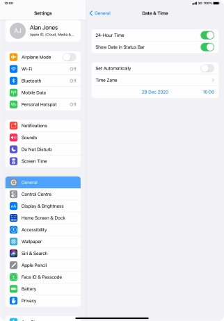 Press the indicator next to Press the indicator next to