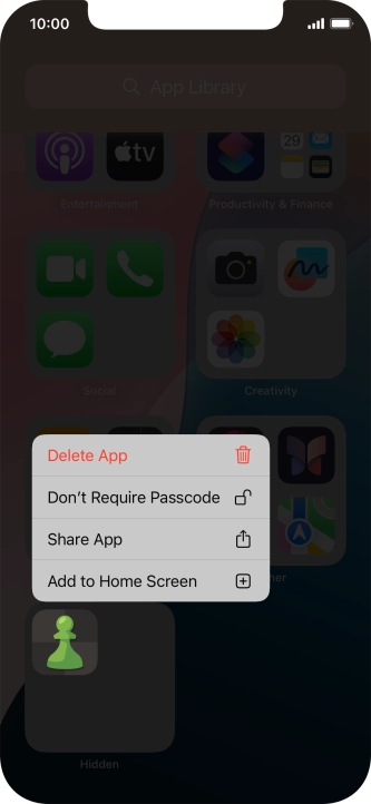 Press Don't Require Passcode.