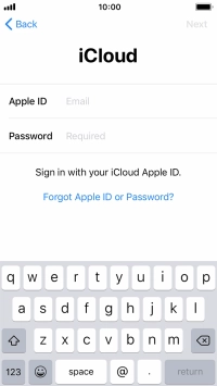 Press the field next to 