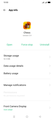 Press Storage usage.