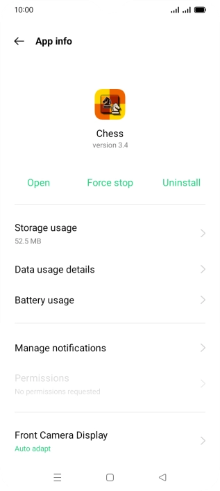Press Storage usage.