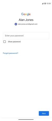 Press the field below 
