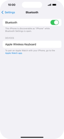 Press the required Bluetooth device and follow the instructions on the screen to pair the device with your phone. Press the required Bluetooth device and follow the instructions on the screen to pair the device with your phone.