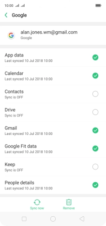 Press the field next to 