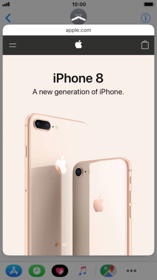 Hard press the screen to see a section of the required content.