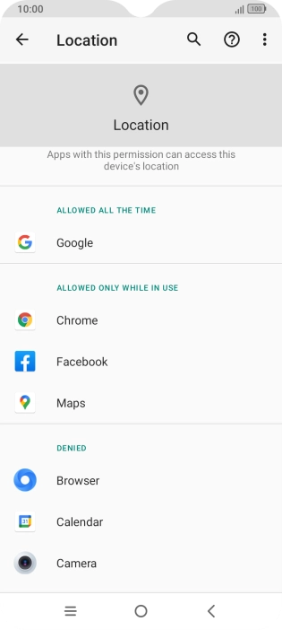 Press the required app. Press the required app.