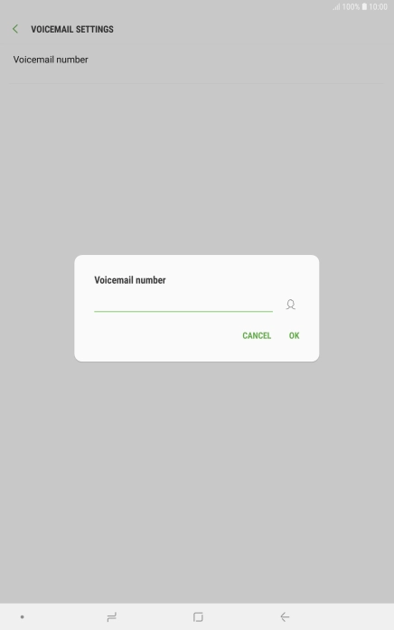 Key in +61414121121 and press OK.