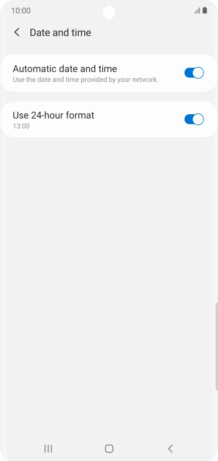 Press the Home key to return to the home screen. Press the Home key to return to the home screen.