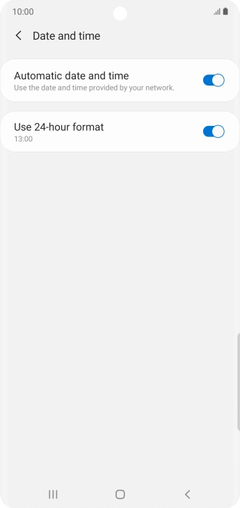 Press the Home key to return to the home screen. Press the Home key to return to the home screen.