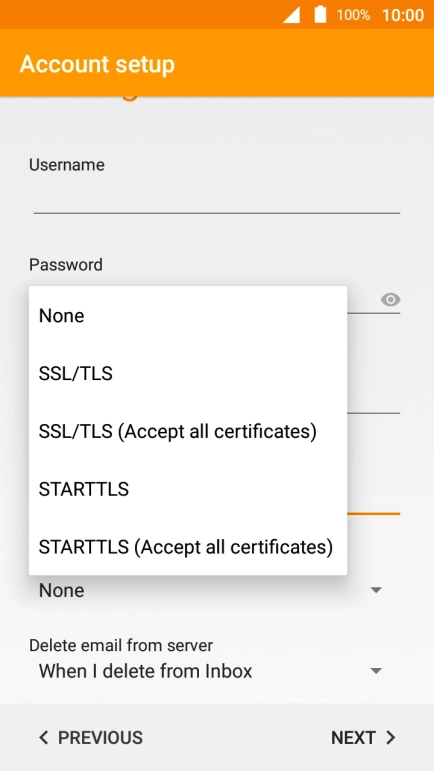 Press None to turn off the function.