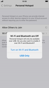 If Wi-Fi is turned off, press Turn on Wi-Fi and Bluetooth.