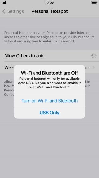 If Wi-Fi is turned off, press Turn on Wi-Fi and Bluetooth. If Wi-Fi is turned off, press Turn on Wi-Fi and Bluetooth.