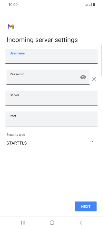 Press the field below 