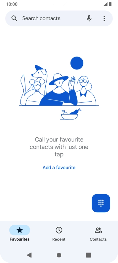 Press the menu icon.