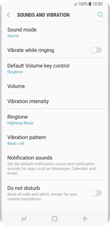 Press the Home key to return to the home screen.
