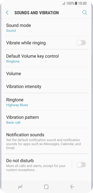Press the Home key to return to the home screen.