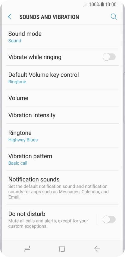 Press the Home key to return to the home screen.