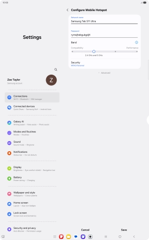 Press the field below 
