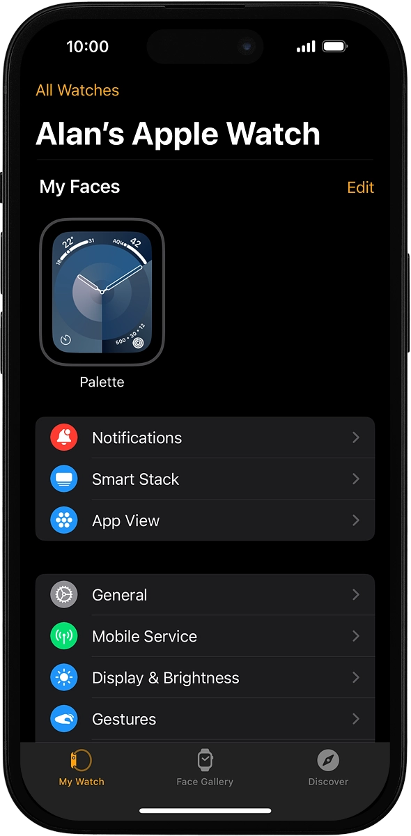On your phone: Press Discover.