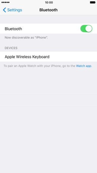 Press the required Bluetooth device and follow the instructions on the screen to pair the device with your phone.