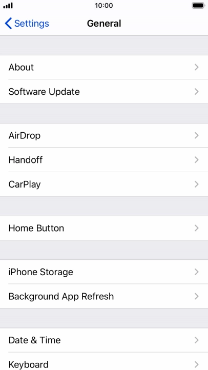 Press Software Update. If a new software version is available, it's displayed. Follow the instructions on the screen to update the phone software.