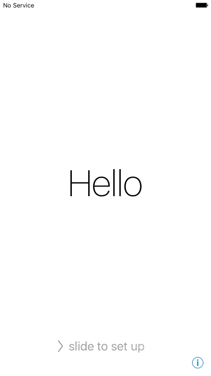 Slide your finger right on the screen.