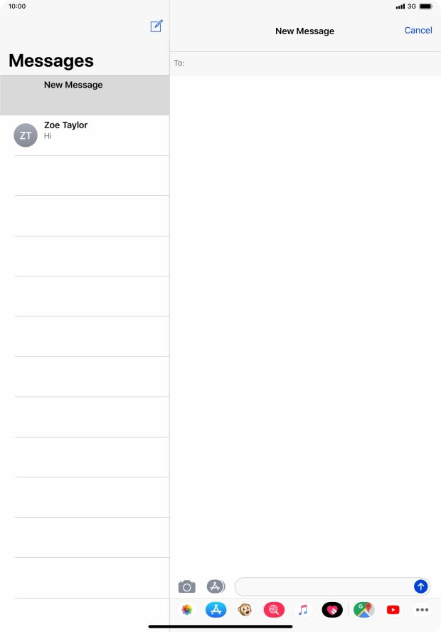 Press the field next to 