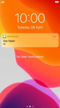 Press the required notification and follow the instructions on the screen to use the selected function.