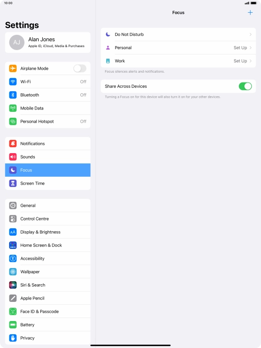 Press Do Not Disturb.
