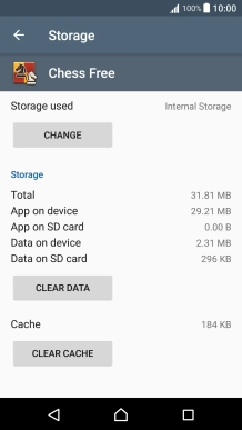 Press CLEAR CACHE. Press CLEAR CACHE.