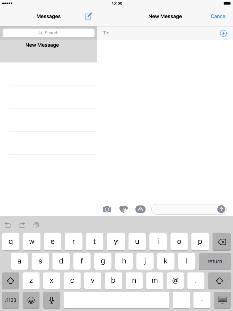 Press the search field and key in the first letters of the recipient's name. Press the search field and key in the first letters of the recipient's name.