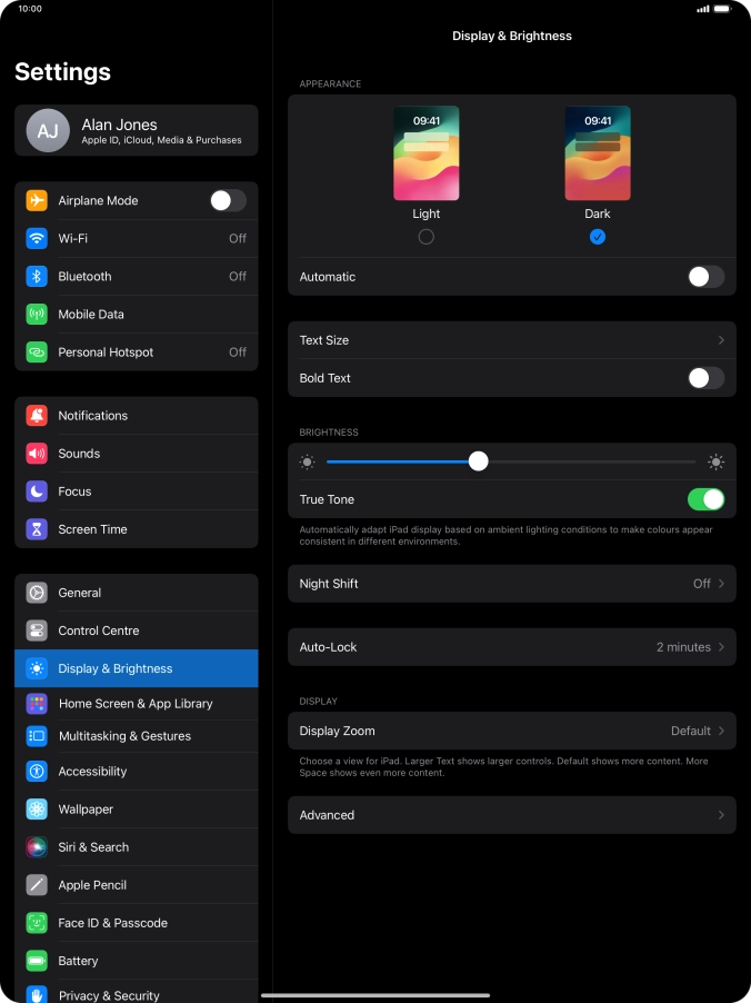 Press the indicator next to Press the indicator next to
