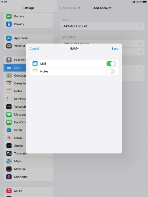 Press Save. Your email account has now been set up. To select more settings for incoming and outgoing server, proceed with the following steps.