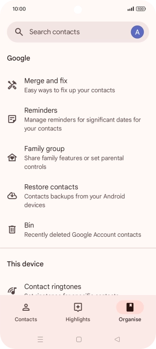 Press the Home key to return to the home screen.