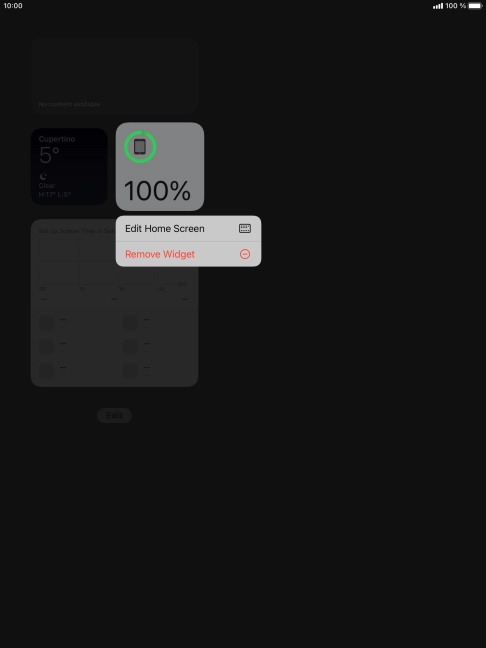Press Remove Widget. Press Remove Widget.