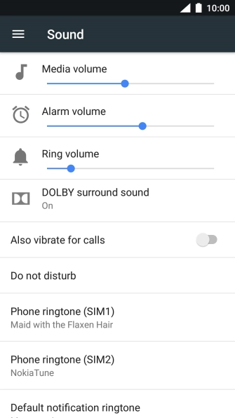 Press the Home key to return to the home screen.