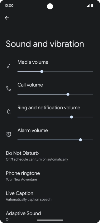 Press Phone ringtone. Press Phone ringtone.