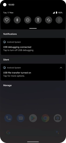 Press Tap for more options..