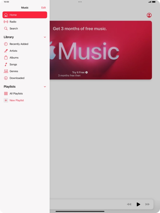 Press New Playlist. Press New Playlist.