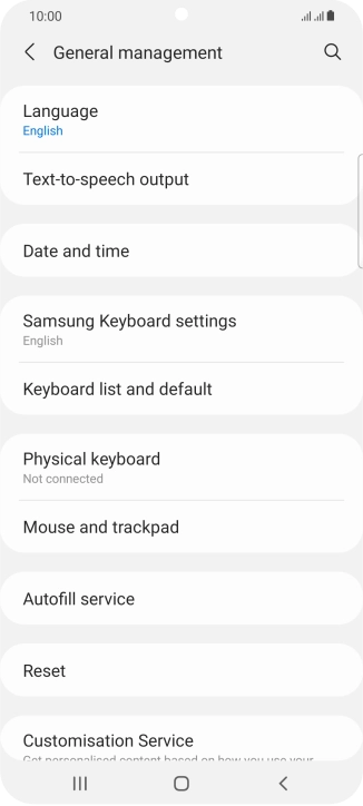 Press Date and time.