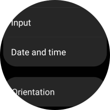 Press Date and time.