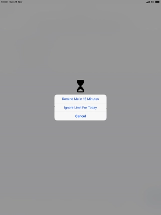 Press the required setting.